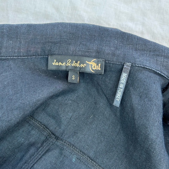 Jane & John Black 100% Linen Jacket, size Small - Picture 9 of 10